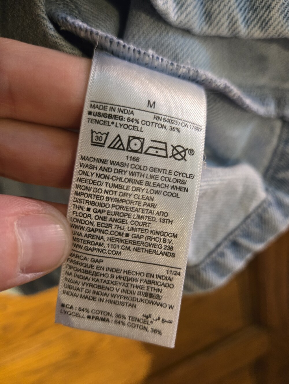 GAP Light Blue Denim Tank Dress - M - Picture 5 of 5